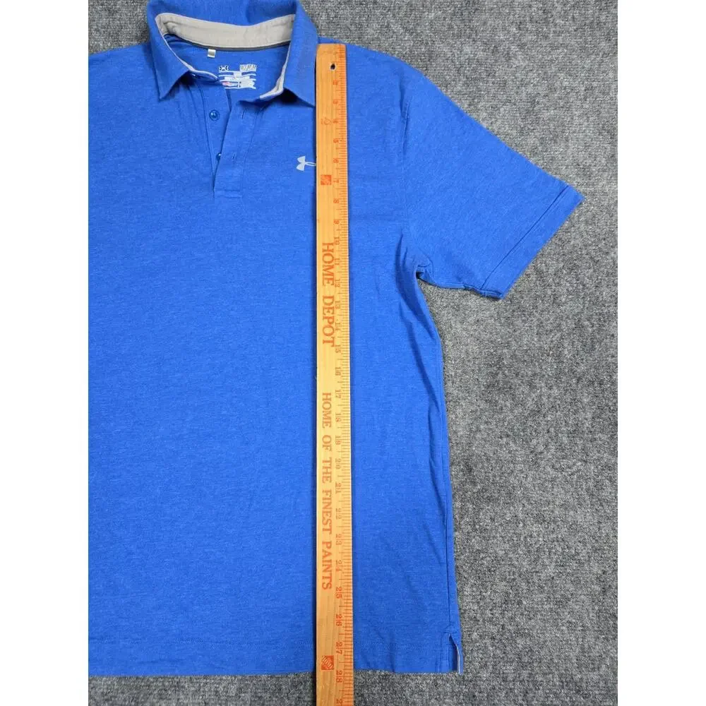 Under Armour Shirt Mens Medium HeatGear Polo Loose Athletic Golf Performance